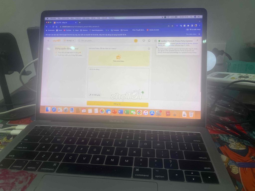Apple MacBook Pro Chip i5/8gb/128GB. Mua bán Laptop tại Quận Tây Hồ Hà Nội được đăng bởi Quang Tuyến hình 1