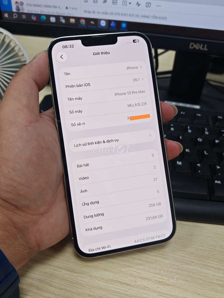 Apple iPhone 13 Pro Max 256GB Trắng. Mua bán Điện thoại tại Thị xã Tân Uyên Bình Dương được đăng bởi Nguyễn hình 1