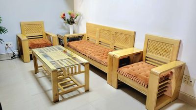 Bộ sofa gỗ sồi nga 5 món 99%