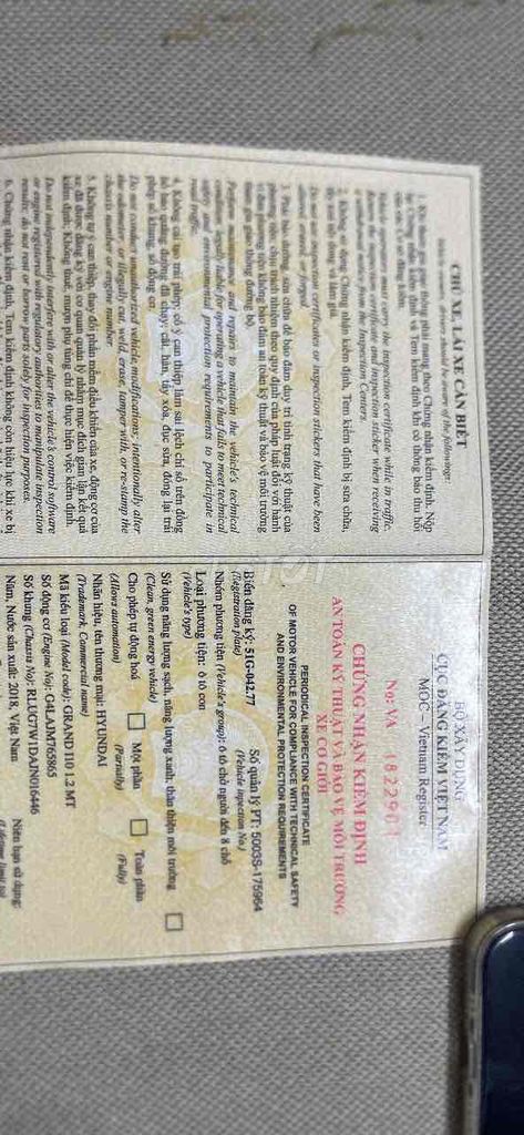 Hyundai Grand i10 2018 Grand 1.2 MT - 230000 km. Mua bán Ô tô tại Thành phố Thủ Đức Tp Hồ Chí Minh được đăng bởi  Khanh hình 7