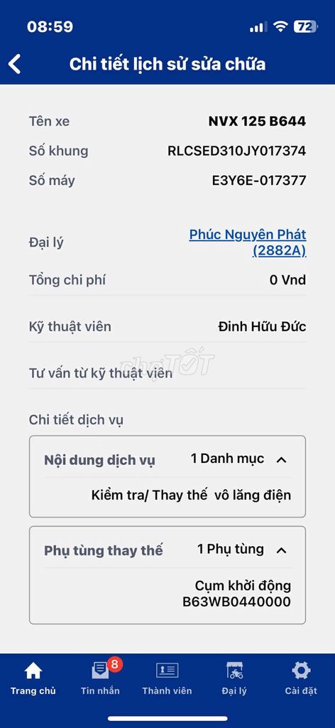 Chính chủ bán nvx 125 smartkey. Mua bán Xe máy tại Thành phố Thủ Đức Tp Hồ Chí Minh được đăng bởi F88 hình 9