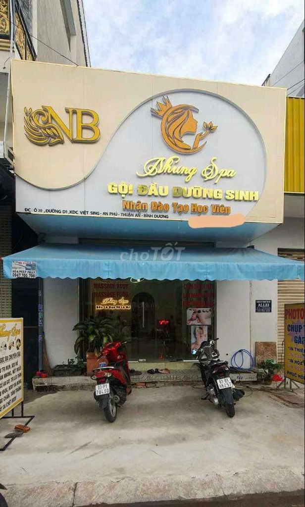 Bán nhà trệt lầu mặt tiền D1 kdc vietsing An Phú Thuận An Bình Dương