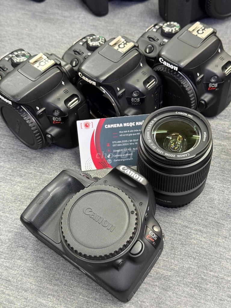 Máy ảnh Canon 100D + lens 18-55. Mua bán Máy ảnh, Máy quay tại Quận Ba Đình Hà Nội được đăng bởi Camera Ngọc Khánh  hình 1