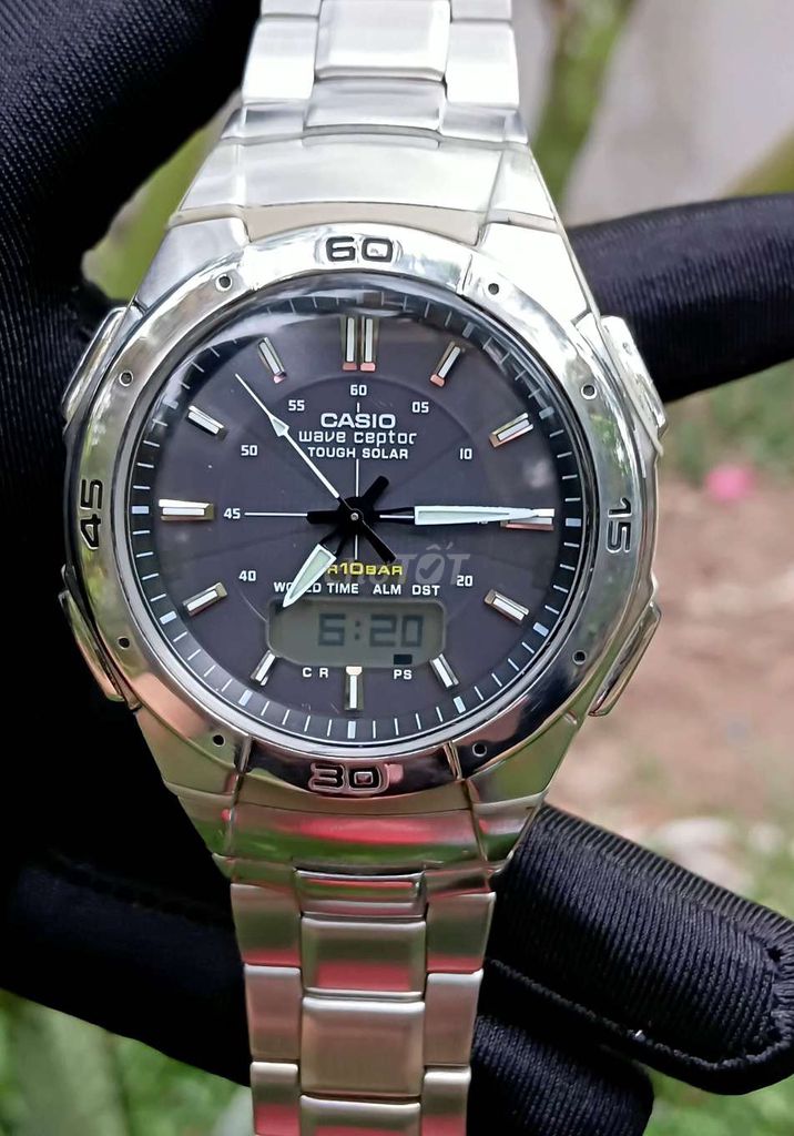 Casio Wave Ceptor Tough Solar Nam Bạc. Mua bán Đồng hồ tại Huyện Tháp Mười Đồng Tháp được đăng bởi Anh Trần hình 1