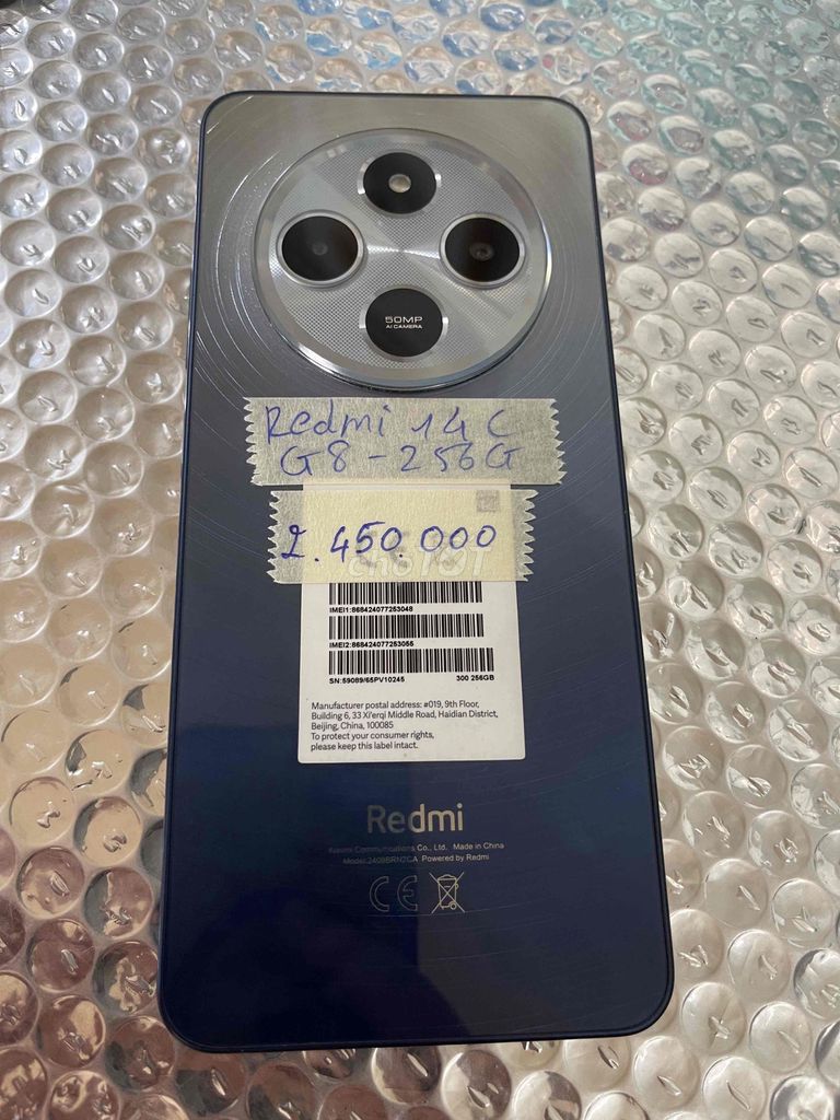 Xiaomi Redmi 14c Ram8/256GB zin đẹp 99%. Mua bán Điện thoại tại Quận Ninh Kiều Cần Thơ được đăng bởi Cầm Đồ Anh Quý hình 1