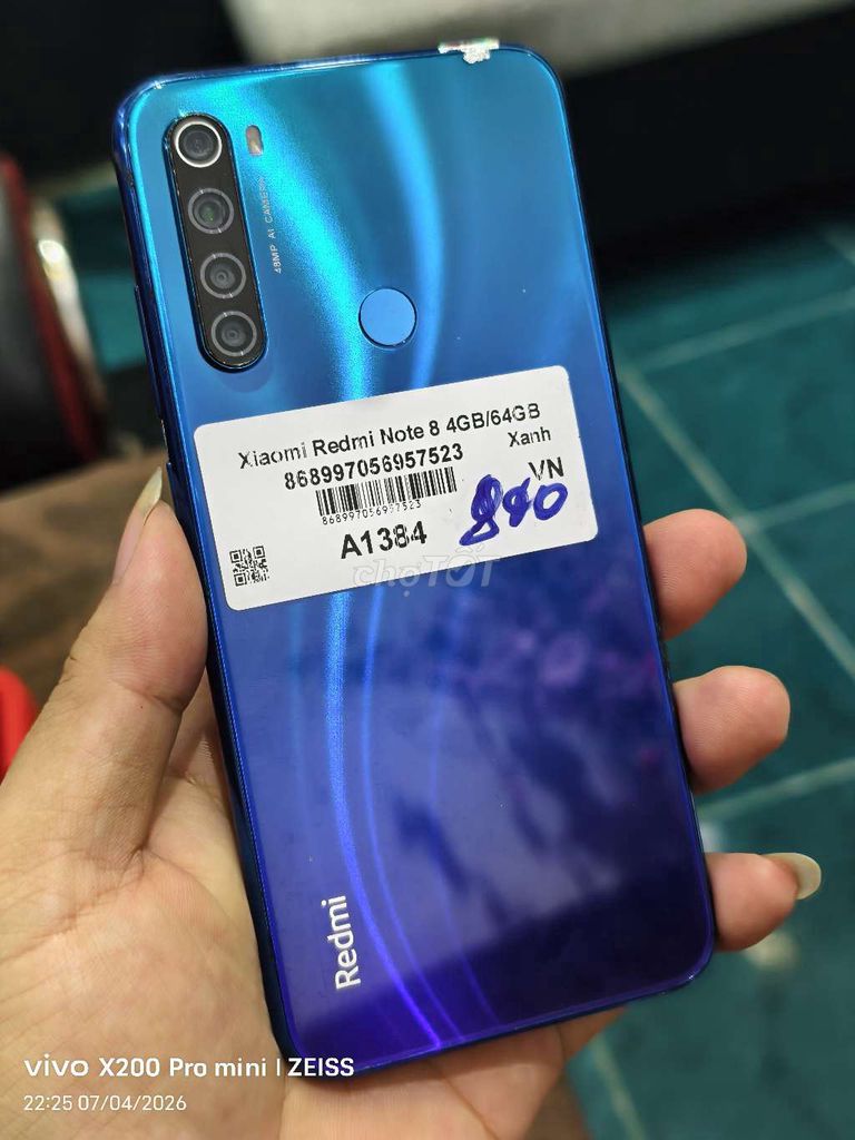 Xiaomi Redmi Note 8 64GB Xanh. Mua bán Điện thoại tại Quận Tân Bình Tp Hồ Chí Minh được đăng bởi Táo Bán Lổ hình 1