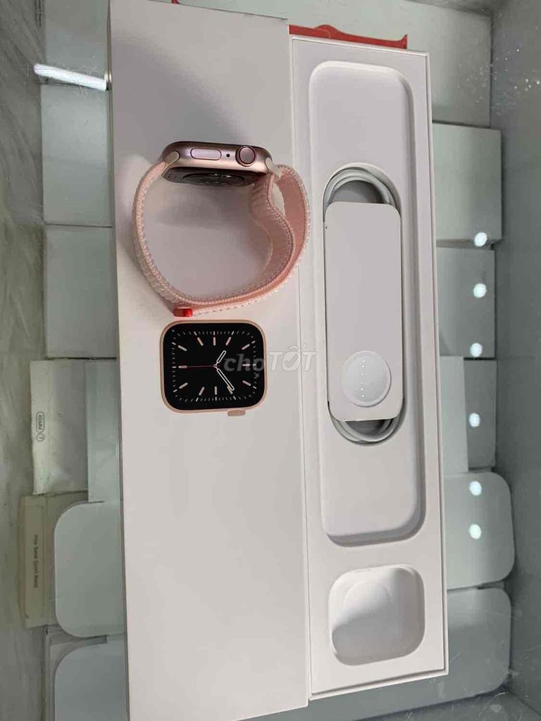 bán đh apple watch sr9/41 Hồng lte new 100%