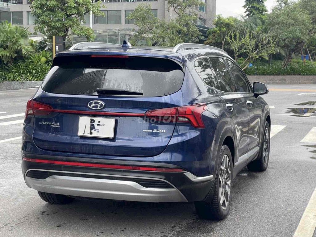 Hyundai Santafe 2021 полная комплектация кнопка Синий