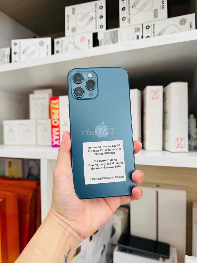 iPhone 12 Pro Max 512GB Xanh Like New. Mua bán Điện thoại tại Thành phố Long Xuyên An Giang được đăng bởi Khoa Knmobile An Giang hình 1