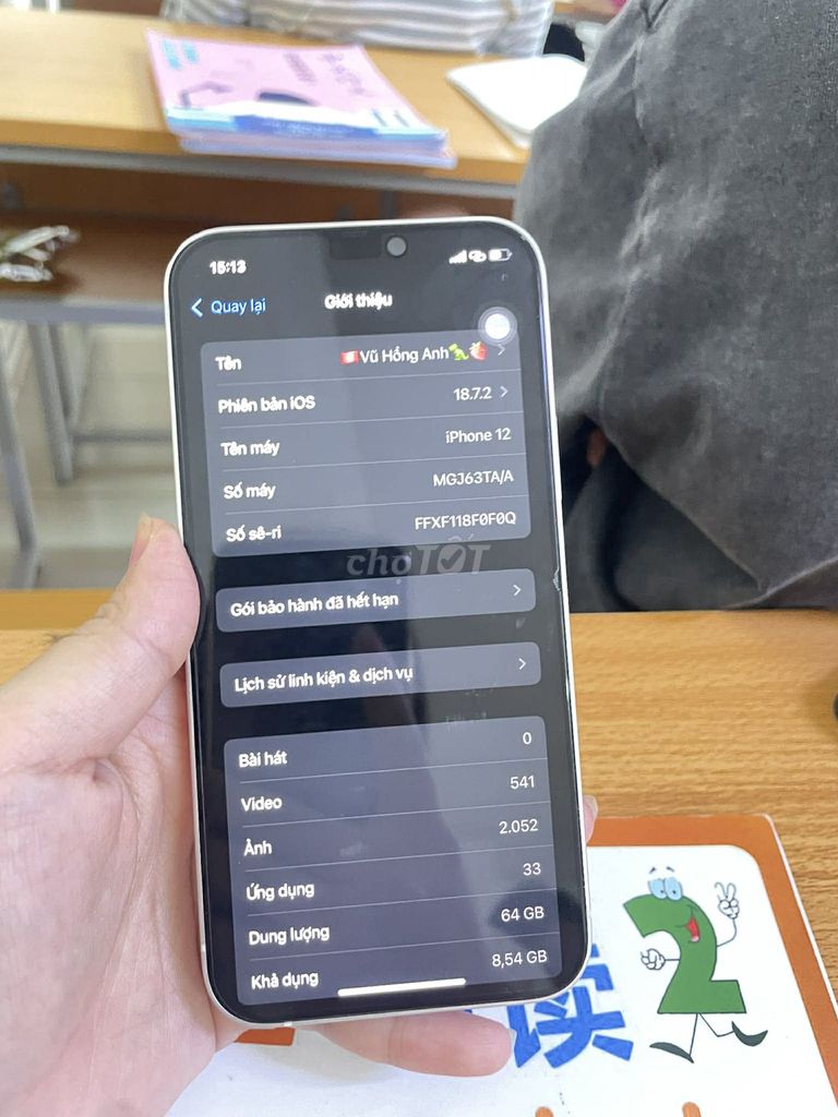 Apple iPhone 12 64GB Trắng. Mua bán Điện thoại tại Quận Nam Từ Liêm Hà Nội được đăng bởi Ngoc Nga hình 1