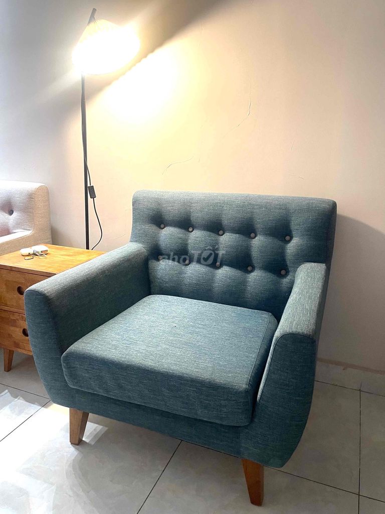 Ghế sofa đơn Vải Xanh 90 cm. Mua bán Bàn ghế tại Thành phố Thủ Đức Tp Hồ Chí Minh được đăng bởi Thỏ Nehy hình 1