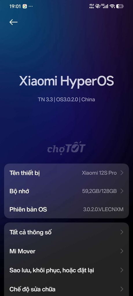 Xiaomi 12S Pro 128GB Đen. Mua bán Điện thoại tại Huyện Đông Anh Hà Nội được đăng bởi Phan Lộc hình 1