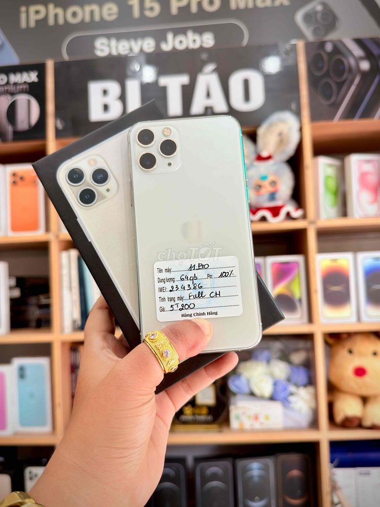 IPhone 11PRO 64GB Silver. Mua bán Điện thoại tại Thành phố Long Xuyên An Giang được đăng bởi Bi Táo Store hình 1