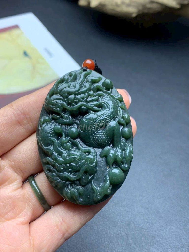 Mặt dây chuyền Ngọc bích Song Long. Mua bán Phụ kiện thời trang khác tại Huyện Thanh Trì Hà Nội được đăng bởi minh phương hình 1