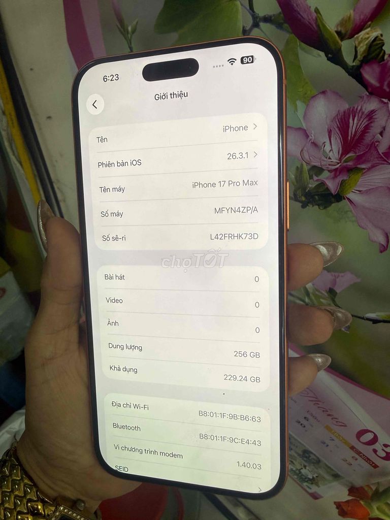 Apple iPhone 17 Pro Max 256GB Cam việt nam. Mua bán Điện thoại tại Quận Đống Đa Hà Nội được đăng bởi kim hình 1