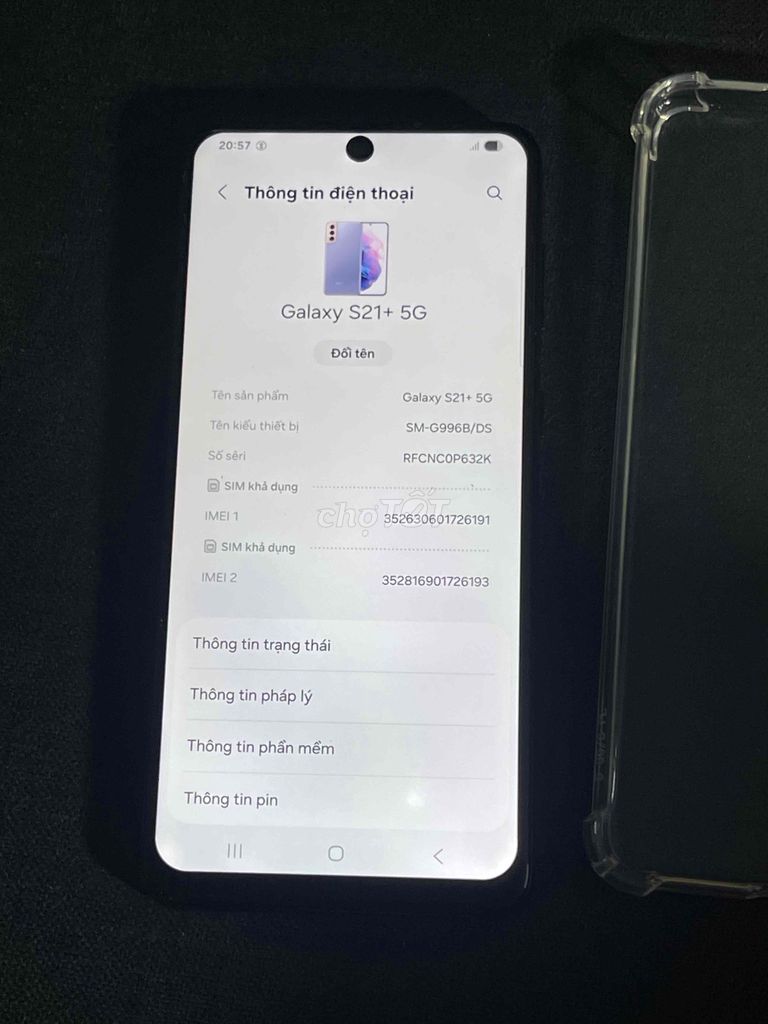Samsung Galaxy S21+ 5G Tím. Mua bán Điện thoại tại Quận 8 Tp Hồ Chí Minh được đăng bởi ngothanhdieungo hình 1
