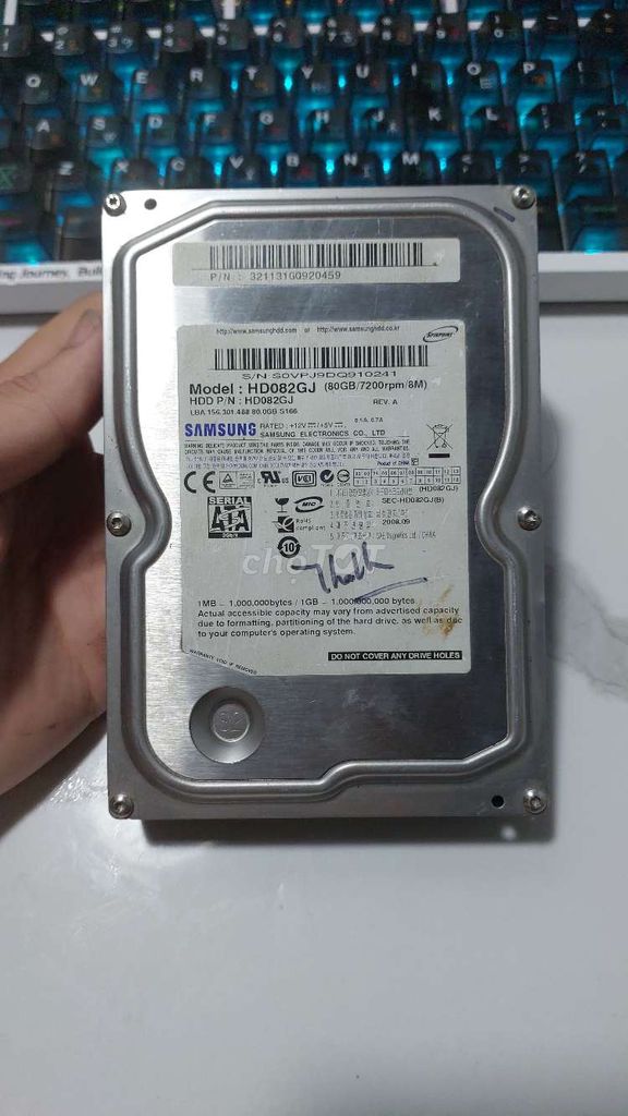 Ổ cứng HDD Samsung HD082GJ. Mua bán Linh kiện (RAM, Card...) tại Huyện Cái Bè Tiền Giang được đăng bởi Bùi Quốc Huy hình 1
