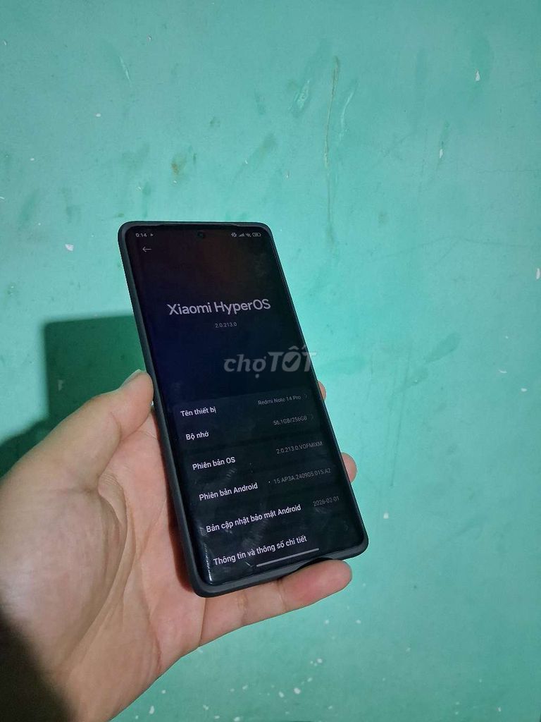 Xiaomi Redmi Note 14 Pro 256GB Đen. Mua bán Điện thoại tại Huyện Bình Chánh Tp Hồ Chí Minh được đăng bởi Huynnh Thinnh hình 1