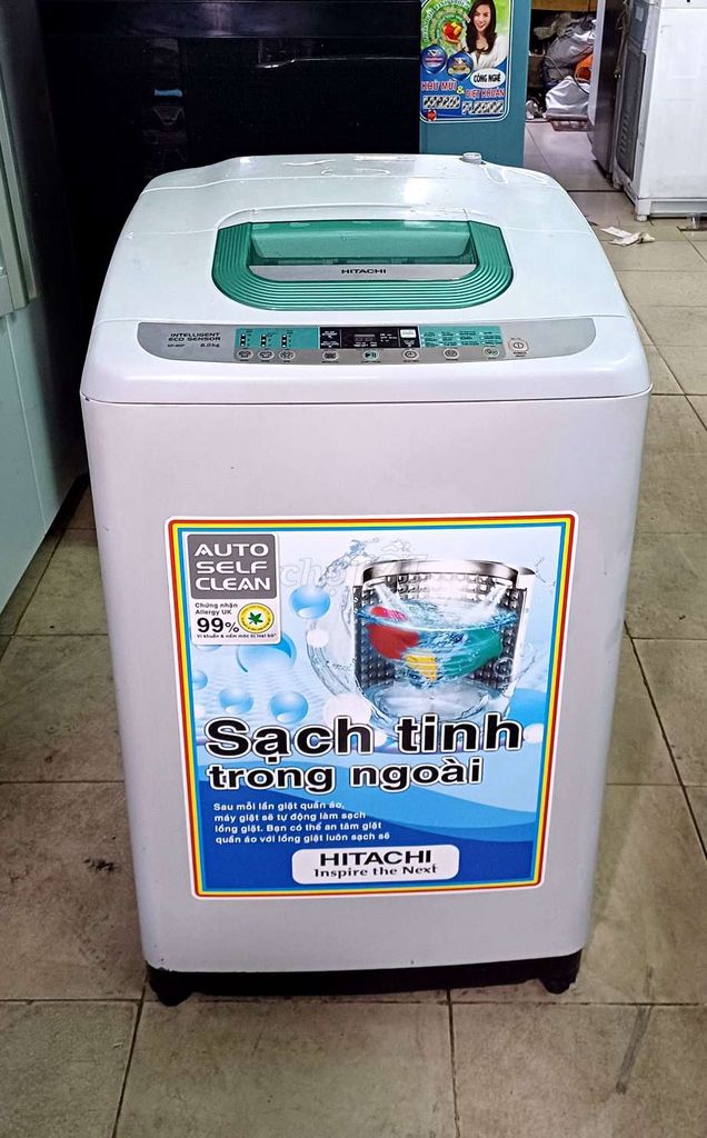 Máy giặt hitachi 8kg bảo hành 3 tháng