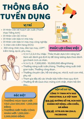 CÔNG TY TNHH MTV KAD INDUSTRIAL S.A VIỆT NAM