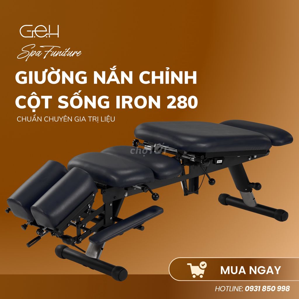 Giường Nắn Chỉnh Cột Sống IRON 280. Mua bán Đồ chuyên dụng, Giống nuôi trồng tại Thành phố Thủ Đức Tp Hồ Chí Minh được đăng bởi GEH Spa Equiment hình 1