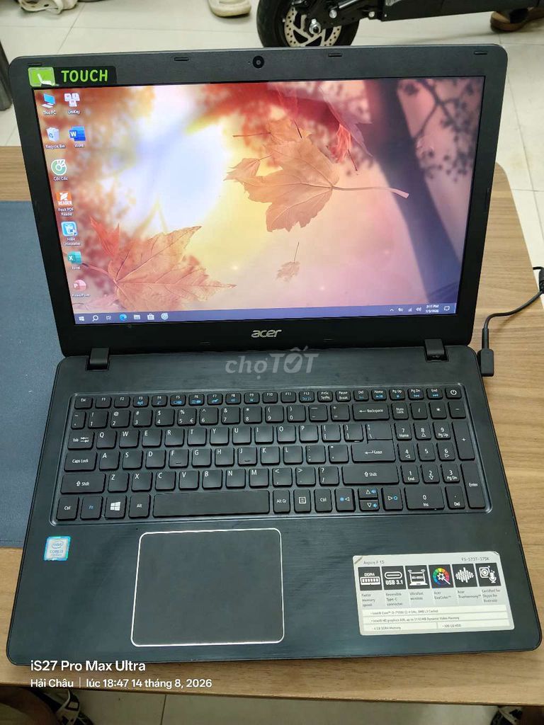 Acer Aspire F 15 i3-7100U 12/480 Màn Cảm ứng. Mua bán Laptop tại Quận Hải Châu Đà Nẵng được đăng bởi Minh Huỳnh hình 1