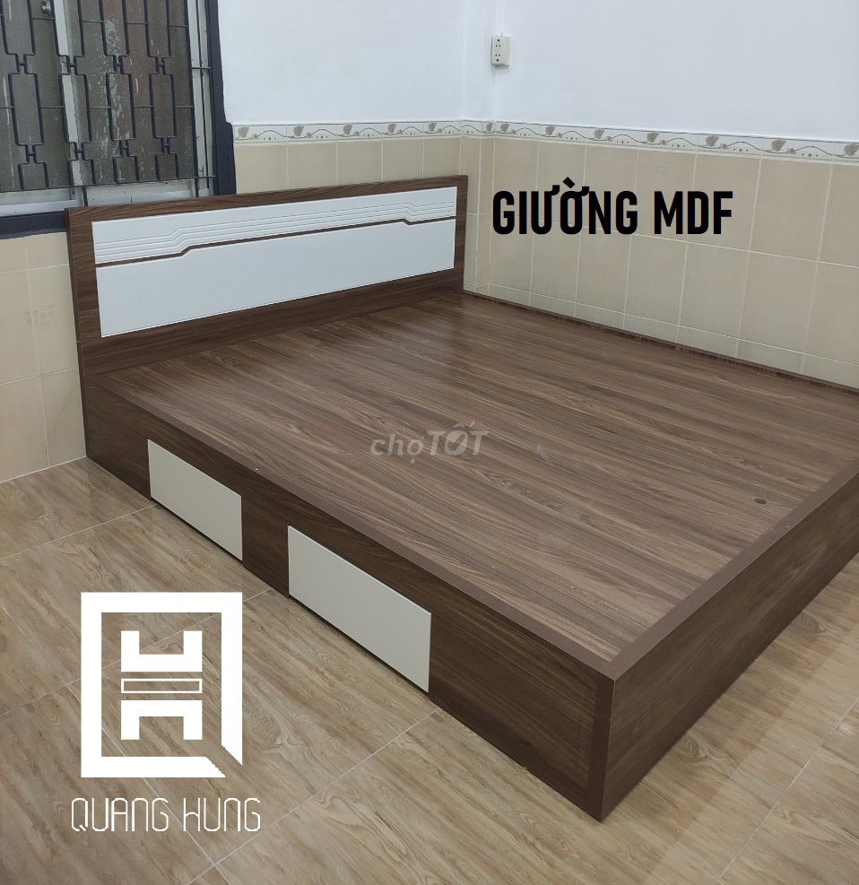 GIƯỜNG MDF-GIƯỜNG MDF=GIƯỜNG MDF=GIƯỜNG MDF$GIƯỜNG. Mua bán Giường, chăn ga gối nệm tại Quận 8 Tp Hồ Chí Minh được đăng bởi NỘI THẤT NHÀ XINH hình 1