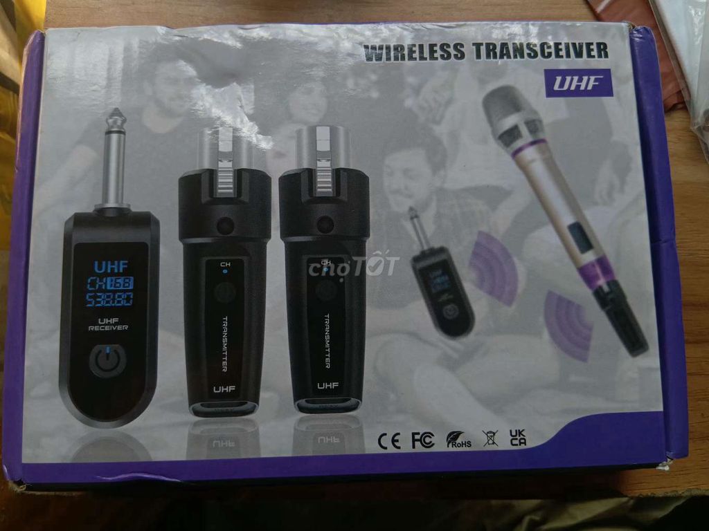 Bộ kết nối micro không dây UHF Đen. Mua bán Tivi, Âm thanh tại Thành phố Mỹ Tho Tiền Giang được đăng bởi Đam Mê Audio hình 1