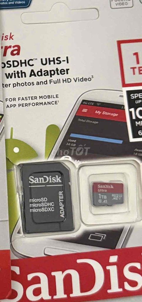 Thẻ nhớ SanDisk Ultra 1TB. Mua bán Phụ kiện (Màn hình, Chuột...) tại Quận Lê Chân Hải Phòng được đăng bởi Đồ boom Shoppe hình 1