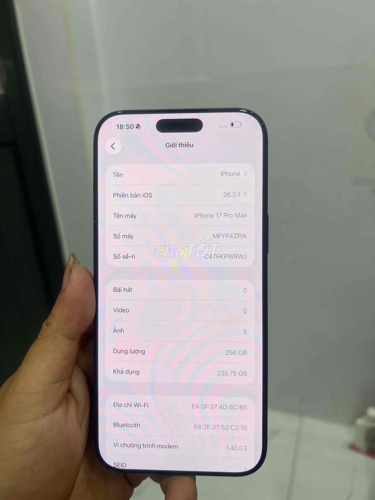 Apple iPhone 17 Pro Max 256GB Xanh. Mua bán Điện thoại tại Thành phố Thuận An Bình Dương được đăng bởi Trung Apple Ko bán góp hình 1