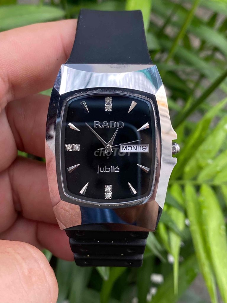 rado vỏ đá máy pin nhật kính saphire