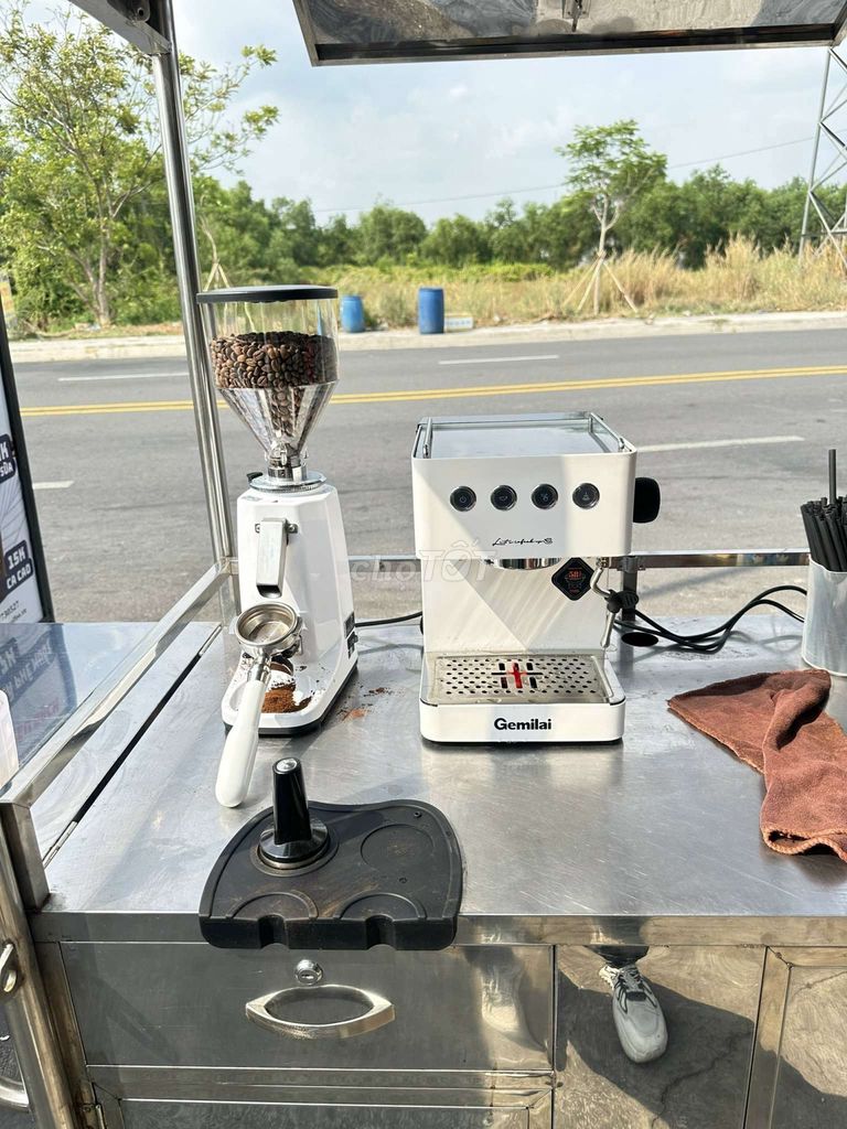 Combo Máy pha cà phê + máy xay