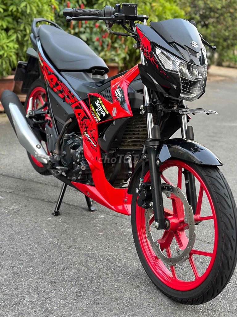 Satria 150 2019 Đỏ đen zin nguyên mới 80% BS661.66