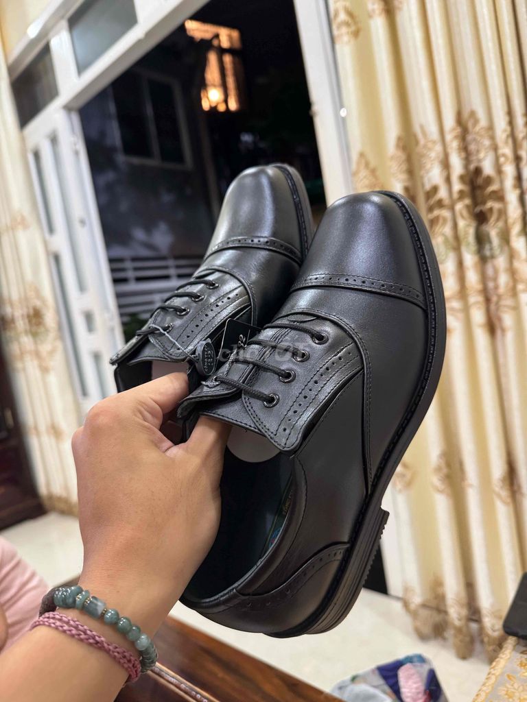 Giày da nam Da thật Đen mới. Mua bán Giày dép tại Quận 7 Tp Hồ Chí Minh được đăng bởi Hoài Nam hình 1
