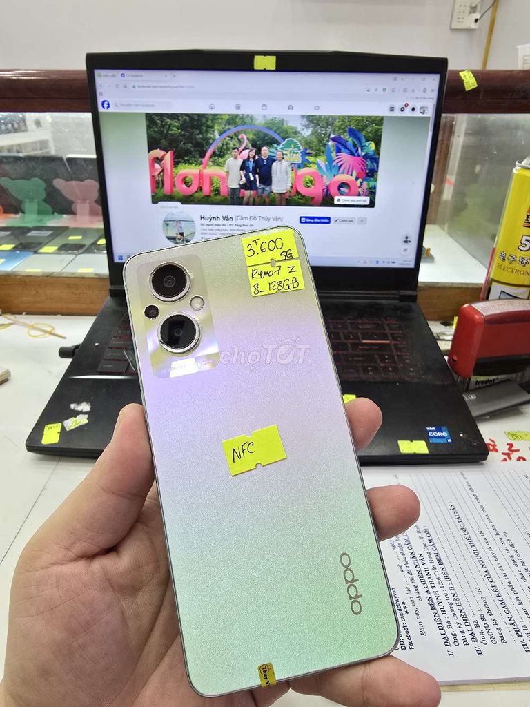 Oppo Reno7 Z 5G 128GB Trắng Đã dùng. Mua bán Điện thoại tại Thành phố Long Xuyên An Giang được đăng bởi Facebook Cầm Đồ Thúy Vân hình 1