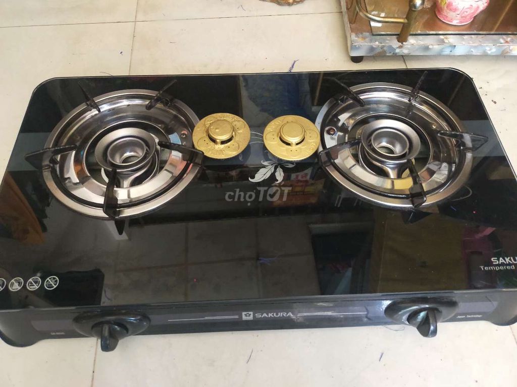 Bếp ga Sakura Kính cường lực 2 lò. Mua bán Bếp, lò, đồ điện nhà bếp tại Quận Bình Tân Tp Hồ Chí Minh được đăng bởi Phạm Thanh hình 1