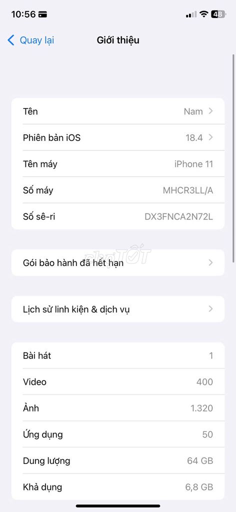 Apple iPhone 11 64GB Tím. Mua bán Điện thoại tại Quận Bắc Từ Liêm Hà Nội được đăng bởi Nam Trần Đình hình 1
