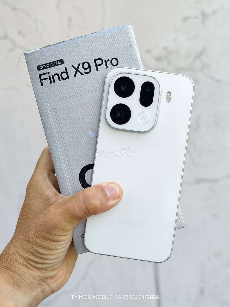 Oppo Find X9 Pro 5G 256GB Trắng. Mua bán Điện thoại tại Quận 5 Tp Hồ Chí Minh được đăng bởi TY  MON MOBILE hình 1