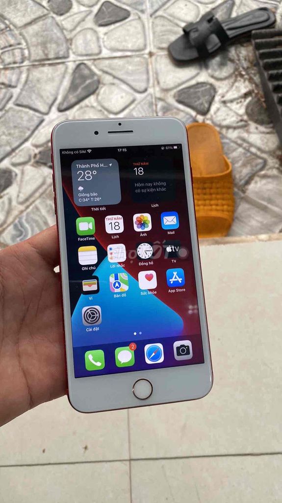 Apple iPhone 7 Plus 32GB Đỏ pin 100%. Mua bán Điện thoại tại Thị xã Tân Uyên Bình Dương được đăng bởi điện thoại cũ Tân Uyên  hình 1