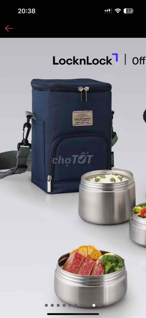 Túi đựng cơm  LocknLock Xanh navy. Mua bán Dụng cụ nhà bếp tại Quận Gò Vấp Tp Hồ Chí Minh được đăng bởi Thuỷ hình 1