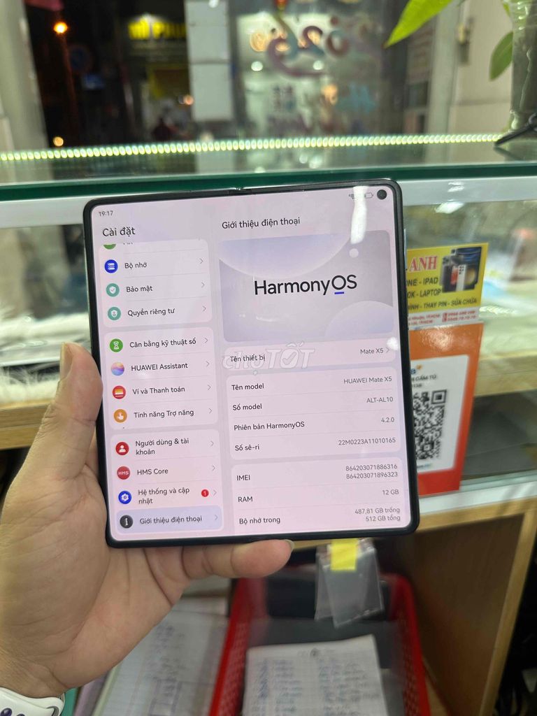Huawei Mate V5 12GB/512GB Đen Gập. Mua bán Điện thoại tại Quận Phú Nhuận Tp Hồ Chí Minh được đăng bởi hoang anh 255 hình 1