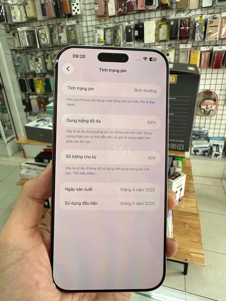 Apple iPhone 16 Pro Max 256GB Vàng Việt Nam 93%. Mua bán Điện thoại tại Quận Thanh Khê Đà Nẵng được đăng bởi truong dinh anh khoa hình 1
