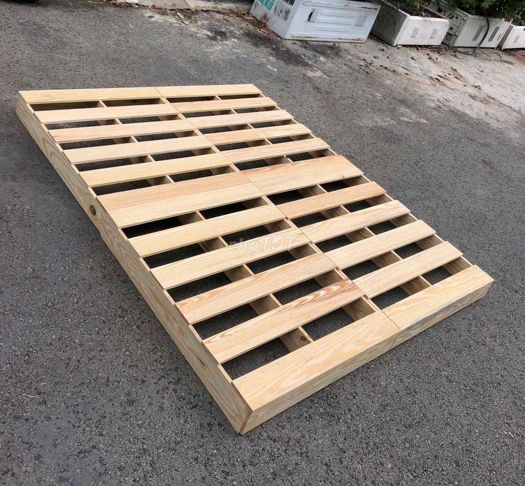 Giường Pallet Gỗ ?₫!: Giường (/- Giường Gỗ mới