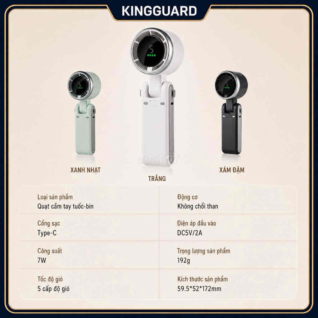 Quạt KINGGUARD Turbo mini. Mua bán Quạt tại Huyện Vĩnh Bảo Hải Phòng được đăng bởi KINGGUARD STORE hình 1