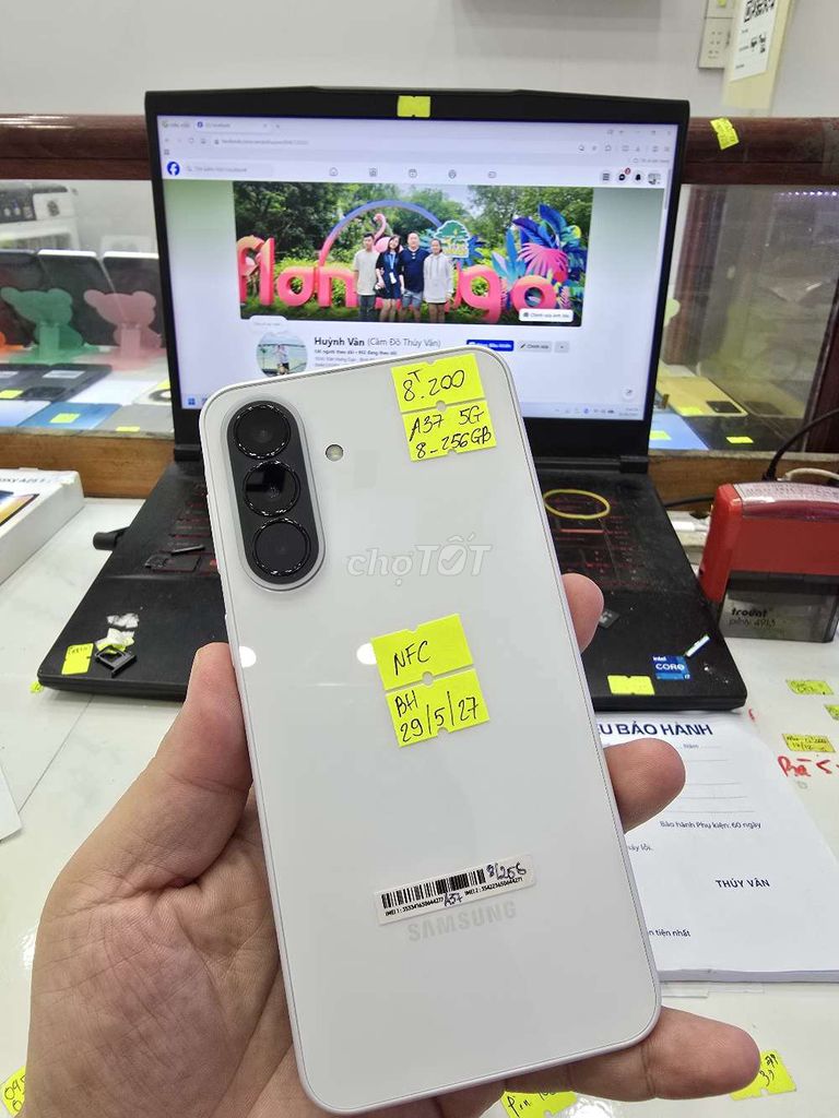 Samsung A37 5G 8GB/256GB Trắng Đã sử dụng. Mua bán Điện thoại tại Thành phố Long Xuyên An Giang được đăng bởi Facebook Cầm Đồ Thúy Vân hình 1