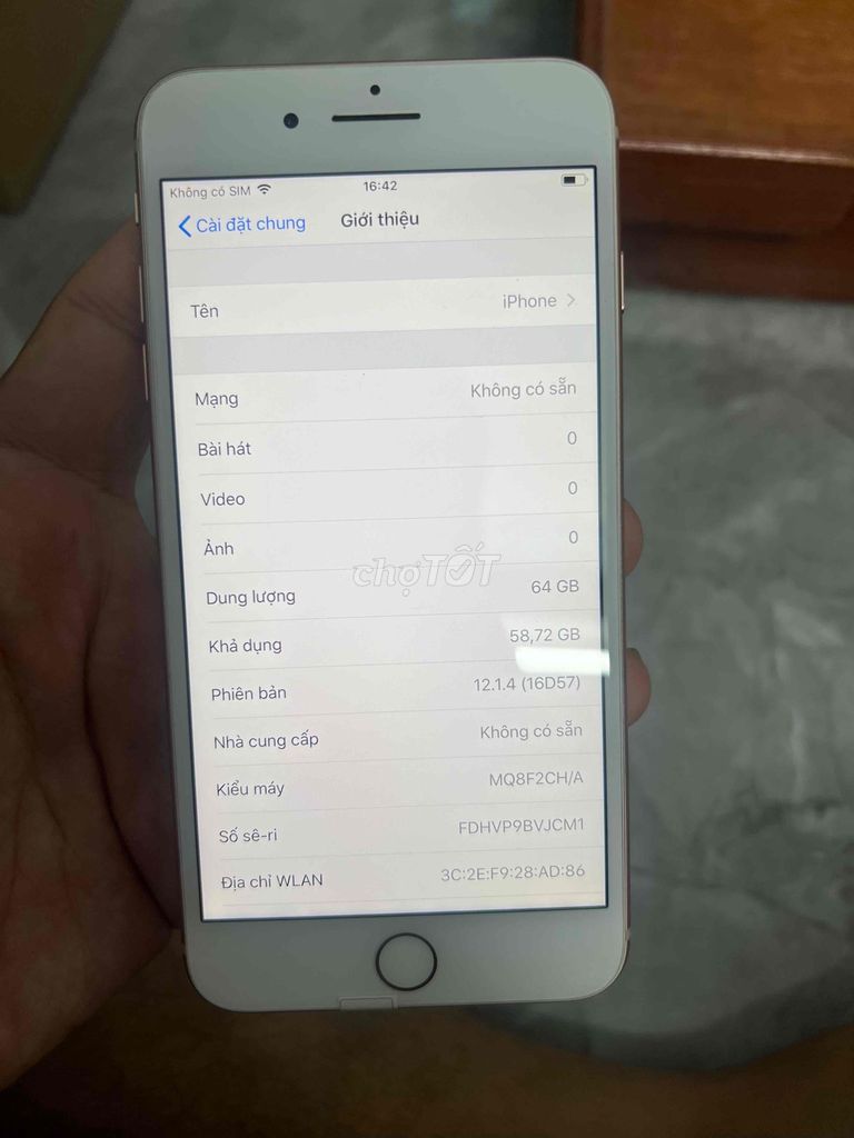 Apple iPhone 8 Plus 64GB Vàng chạy hdh ios 12. Mua bán Điện thoại tại Huyện Kim Sơn Ninh Bình được đăng bởi Keng  hình 1