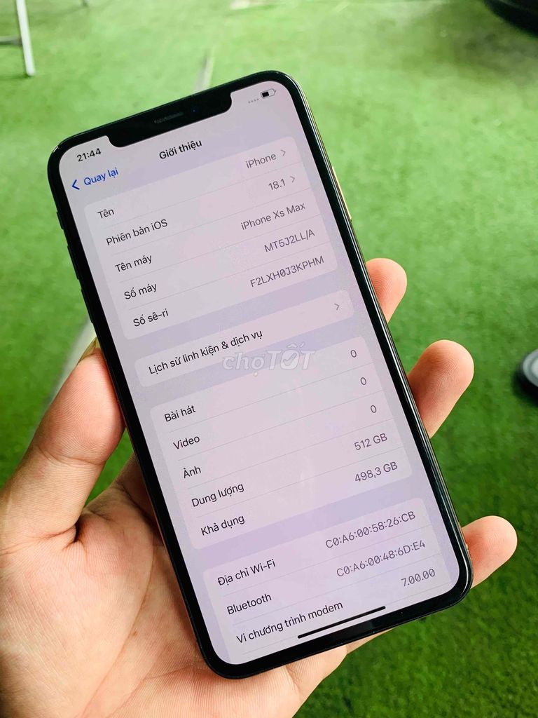 iphone xsmax /512ggb co giao lưu ạ