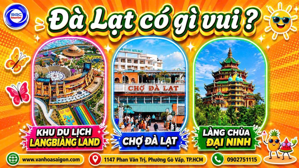 Tour Đà Lạt 3N3Đ Văn Hóa SG. Du lịch tại Quận Gò Vấp Tp Hồ Chí Minh được đăng bởi NGỌC TRÂN hình 1