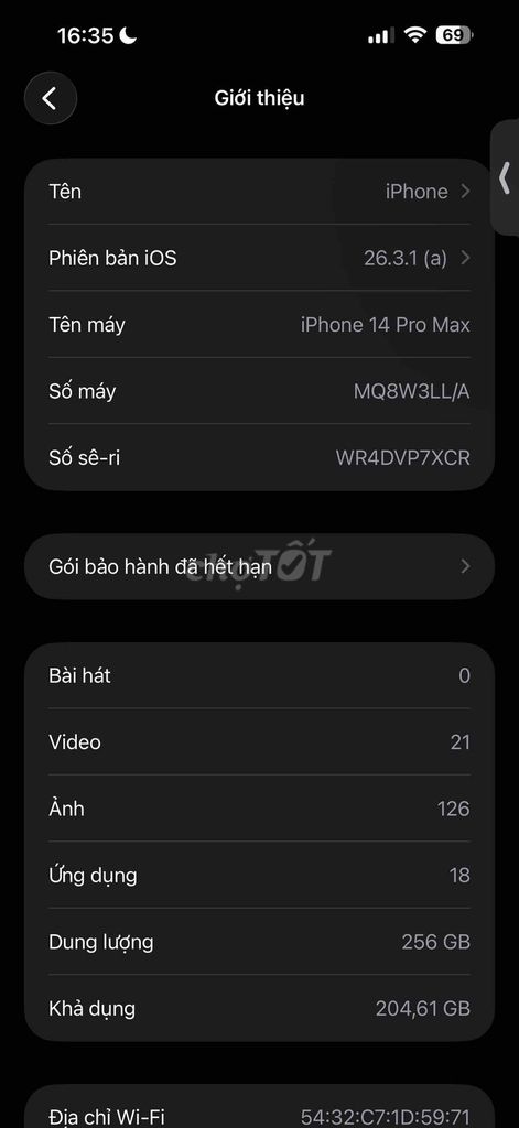 iPhone 14 Pro Max 256GB Tím LLA. Mua bán Điện thoại tại Thành phố Vĩnh Yên Vĩnh Phúc được đăng bởi Đặng Tình hình 1