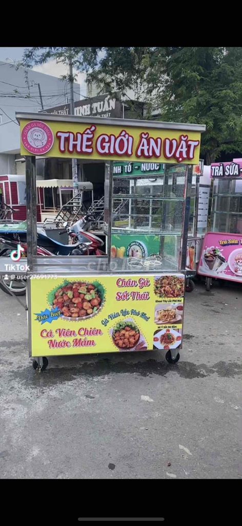 chuyên làm xe cá viên chiên ăn vặt